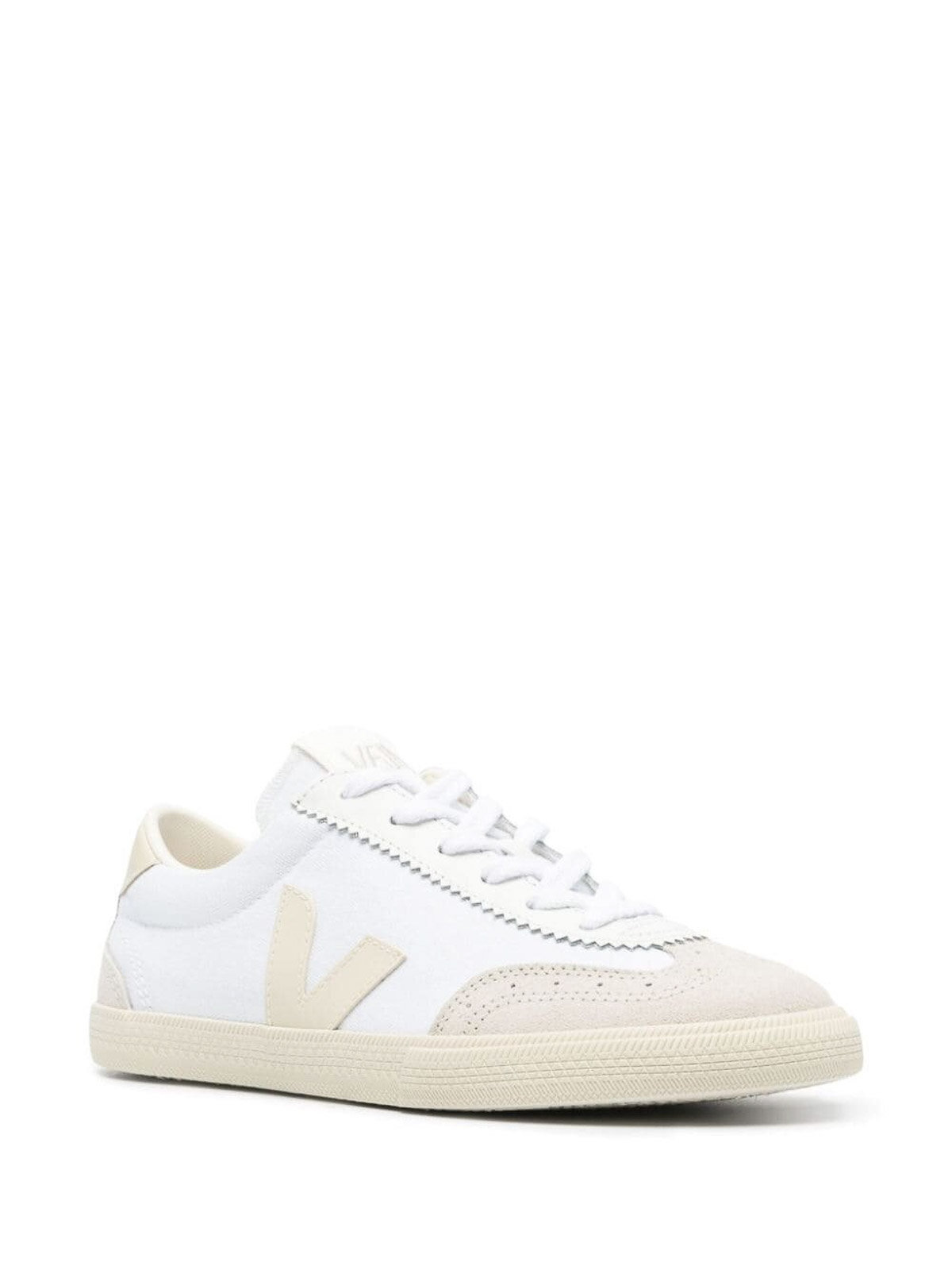Shop Veja Canvas Volley  Sneakers In White