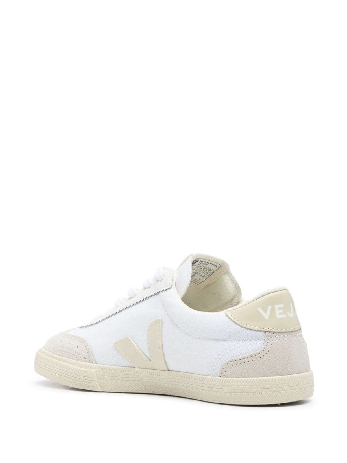 Shop Veja Canvas Volley  Sneakers In White