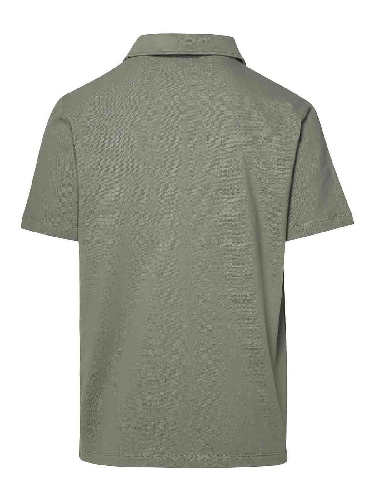 Shop Apc Polo Shirt In Green Cotton