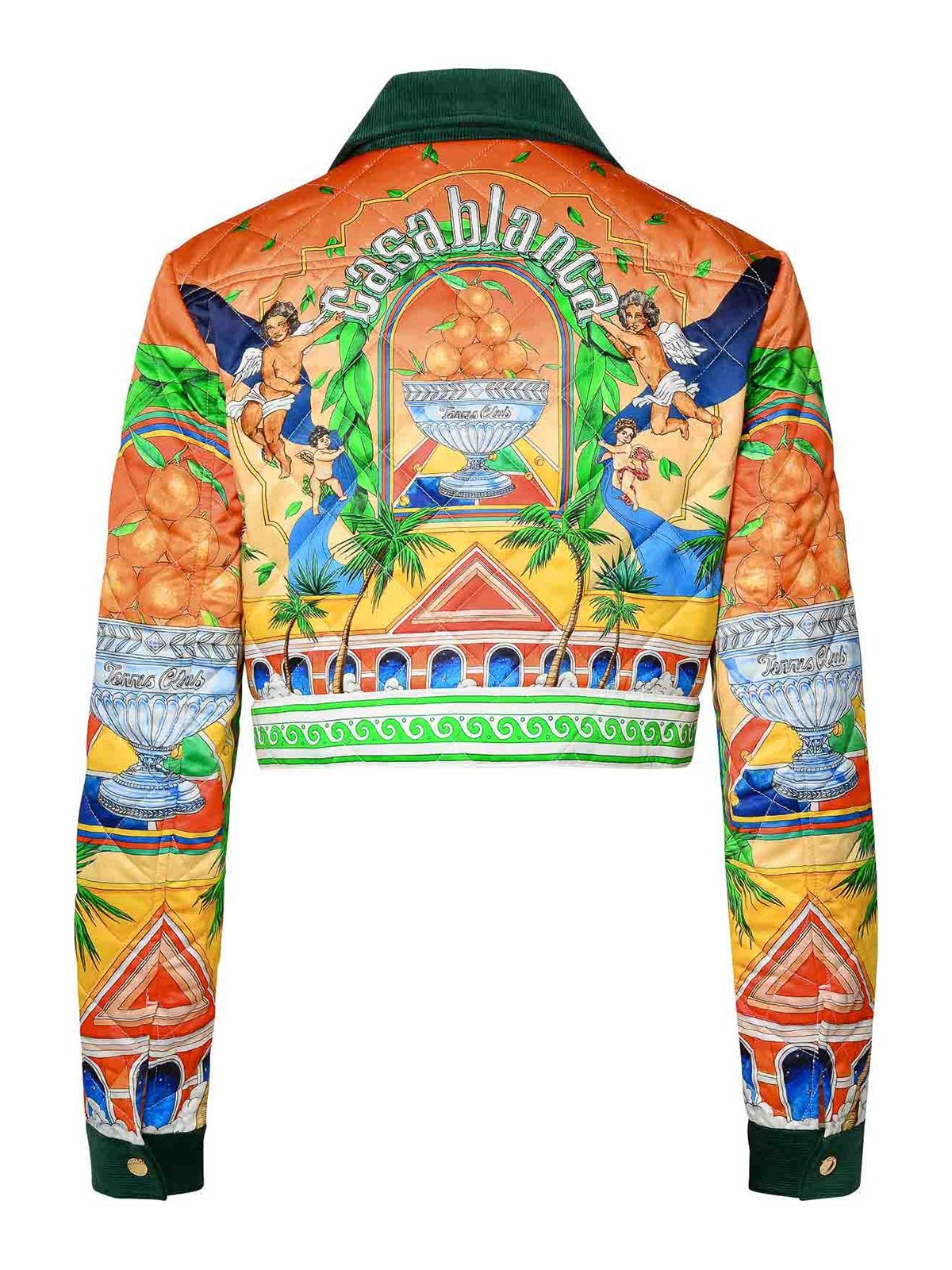 Shop Casablanca Multicolor Polyester Jacket In Multicolour