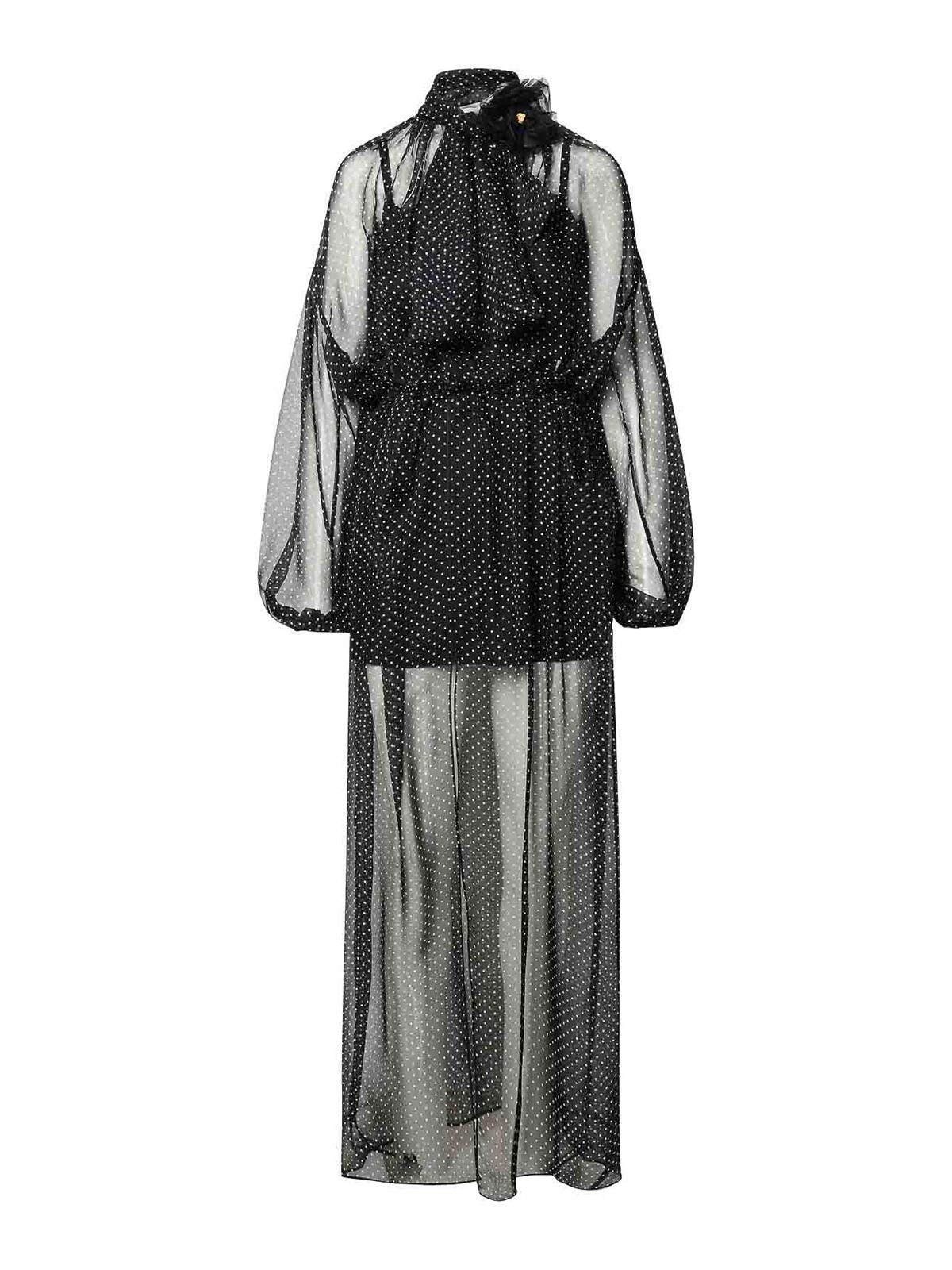 Shop Dolce & Gabbana Laced Dress In Black