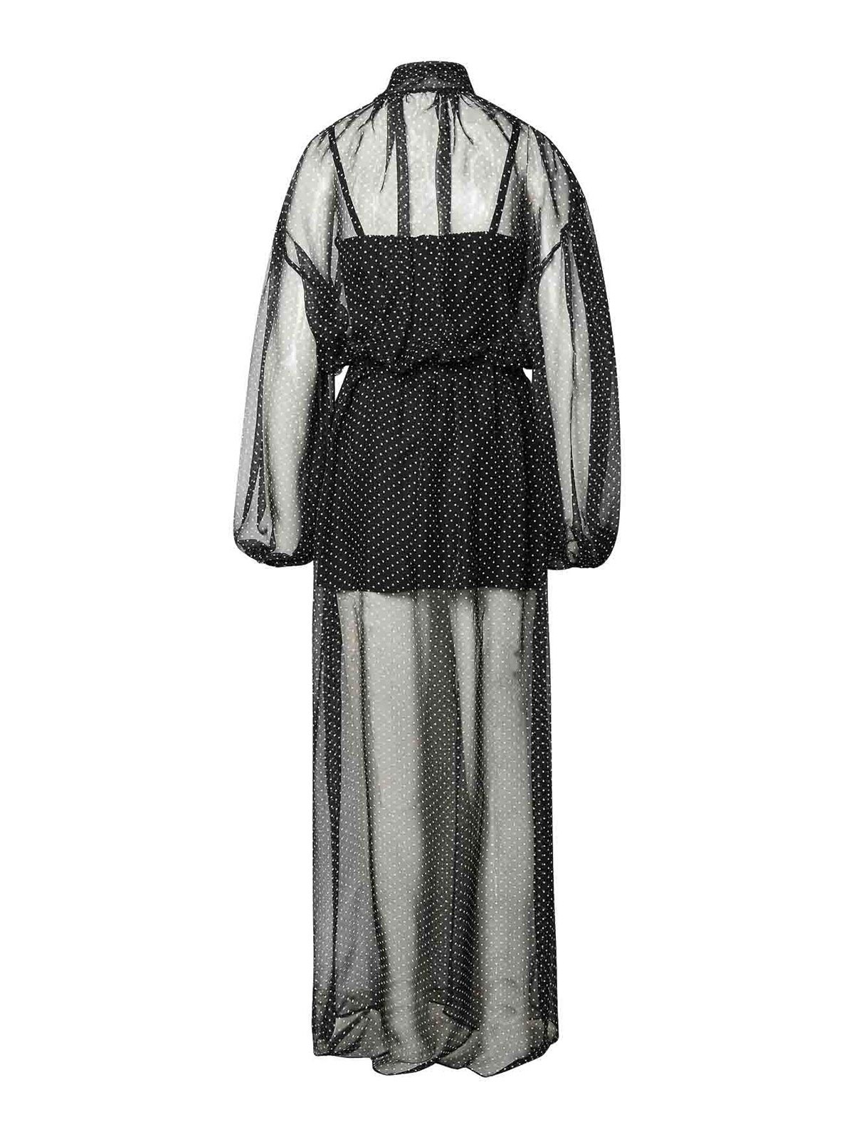 Shop Dolce & Gabbana Laced Dress In Black