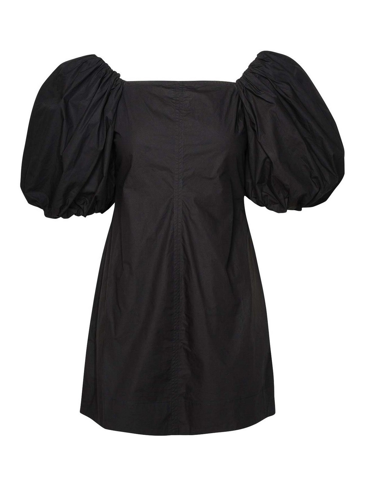 Ganni Black Cotton Dress
