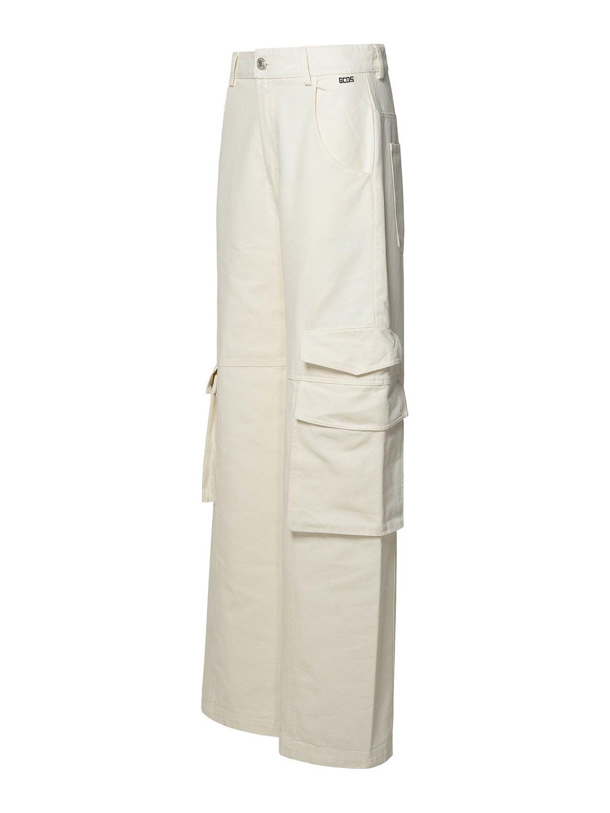 Shop Gcds Jeans Boot-cut - Blanco In White