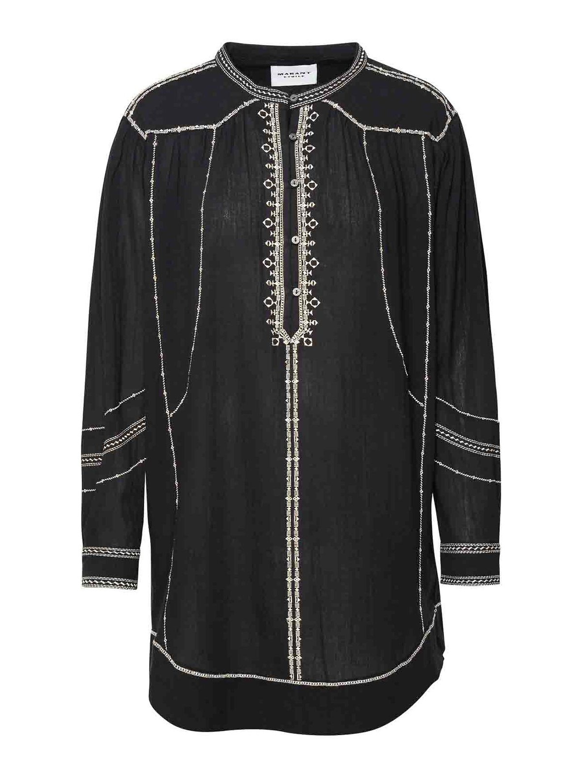 Shop Isabel Marant Pradel Black Cotton Dress