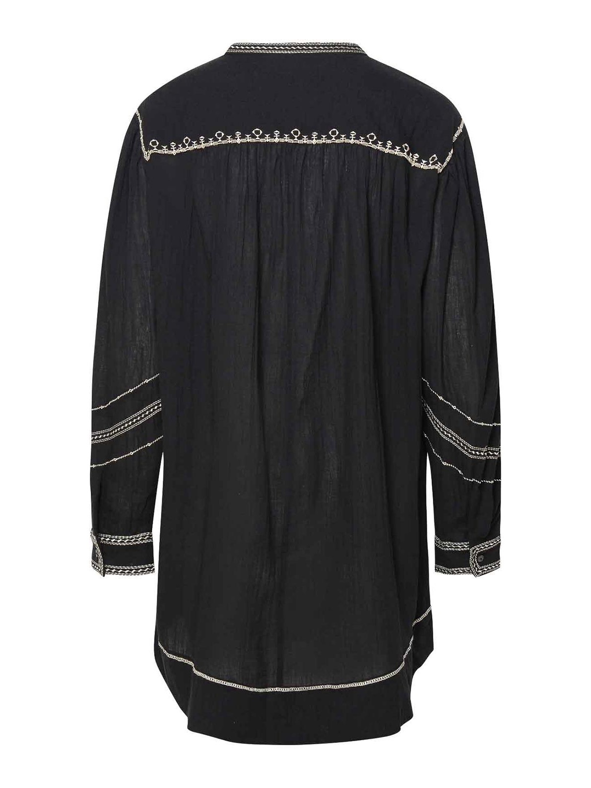 Shop Isabel Marant Pradel Black Cotton Dress