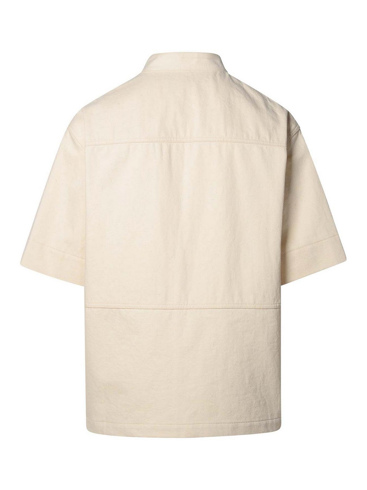 Shop Jil Sander Cotton Shirt In Cream