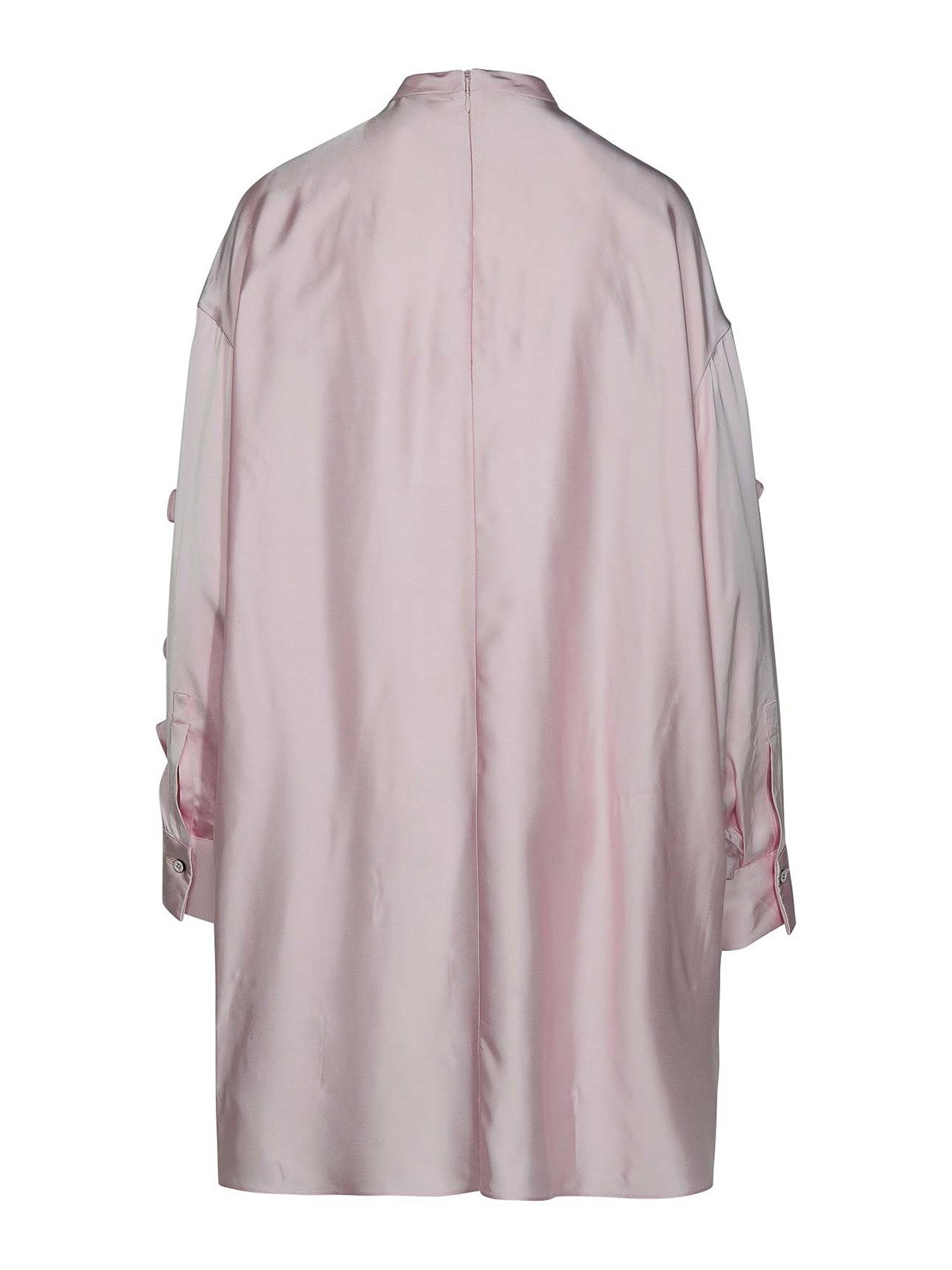 Shop Jil Sander Pink Viscose Dress In Nude & Neutrals