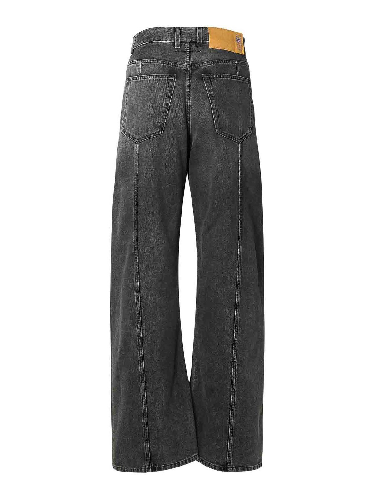 Shop Mm6 Maison Margiela Jeans Boot-cut - Gris In Grey