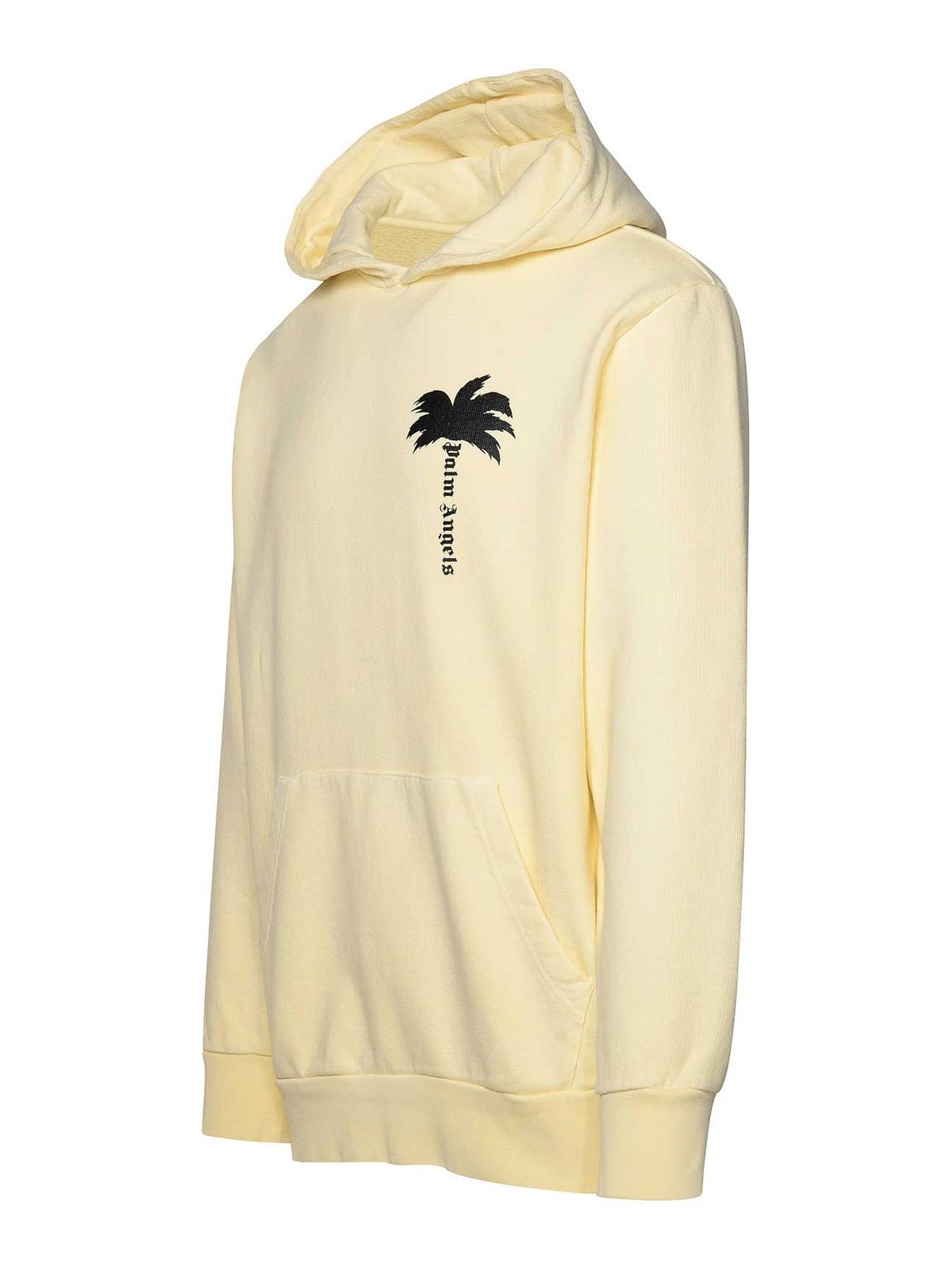 Shop Palm Angels Ivory Cotton Sweatshirt In Cream