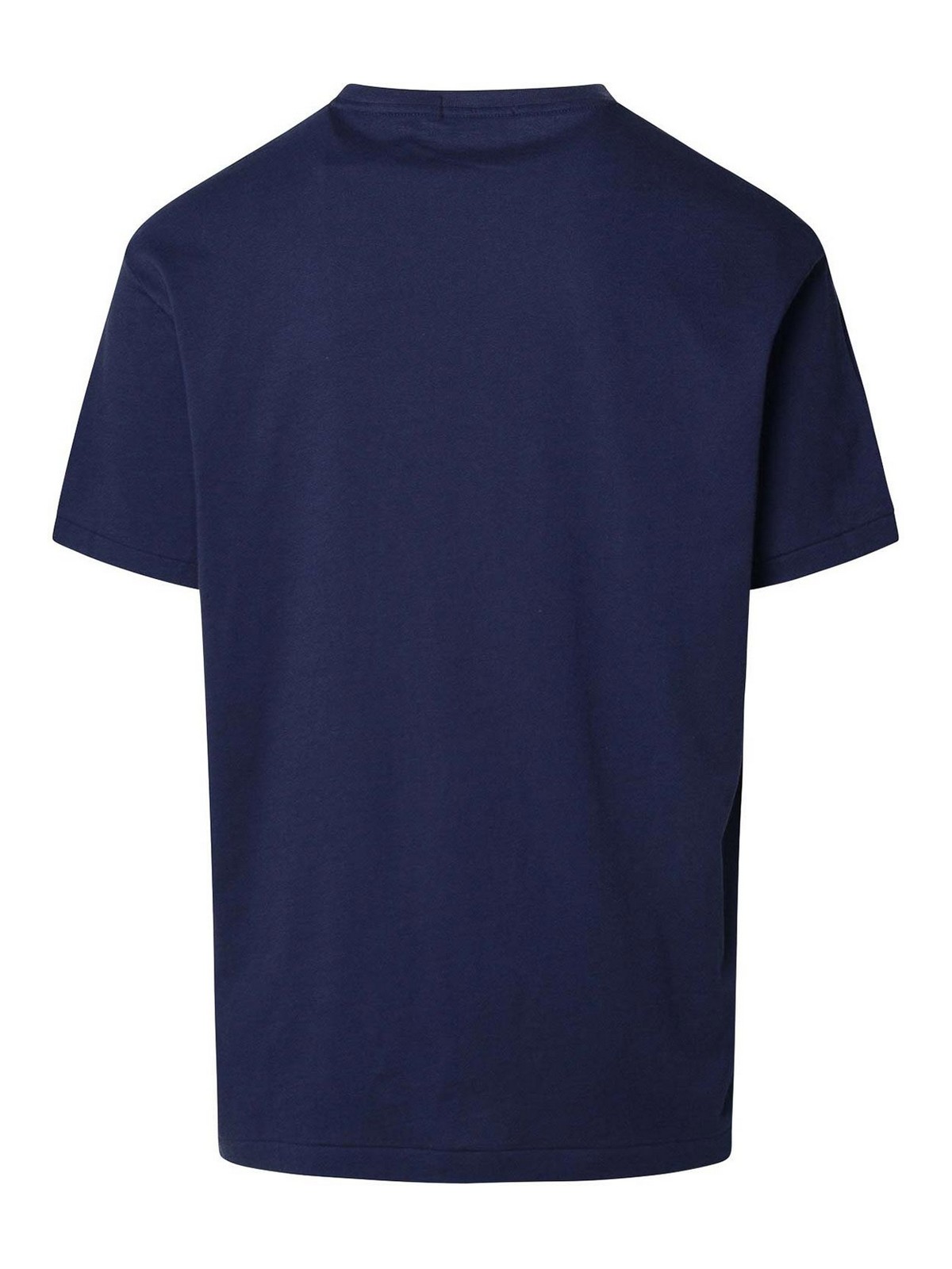 Shop Polo Ralph Lauren Blue Cotton T-shirt In Dark Blue