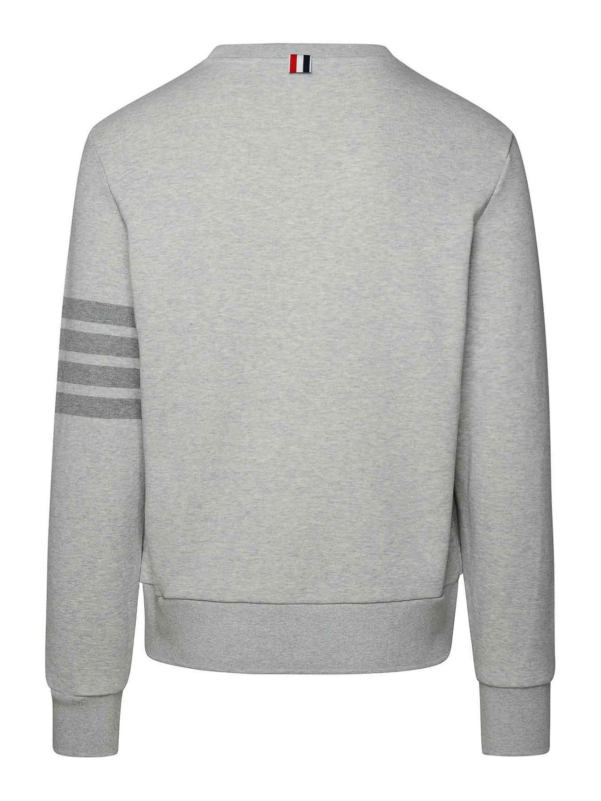 Shop Thom Browne Gray Cotton Sweatshirt In Grey