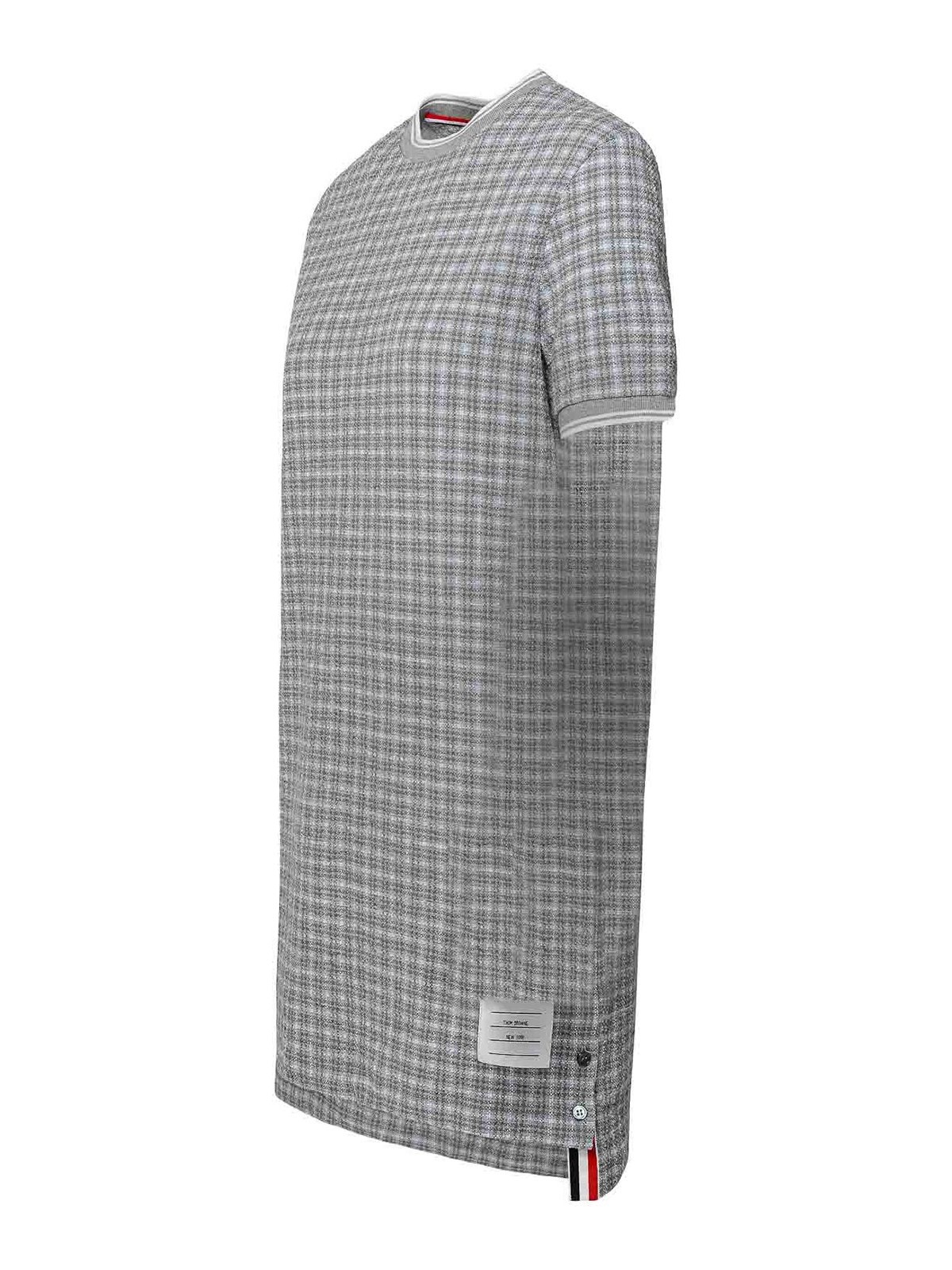Shop Thom Browne Vestido Midi - Gris In Grey