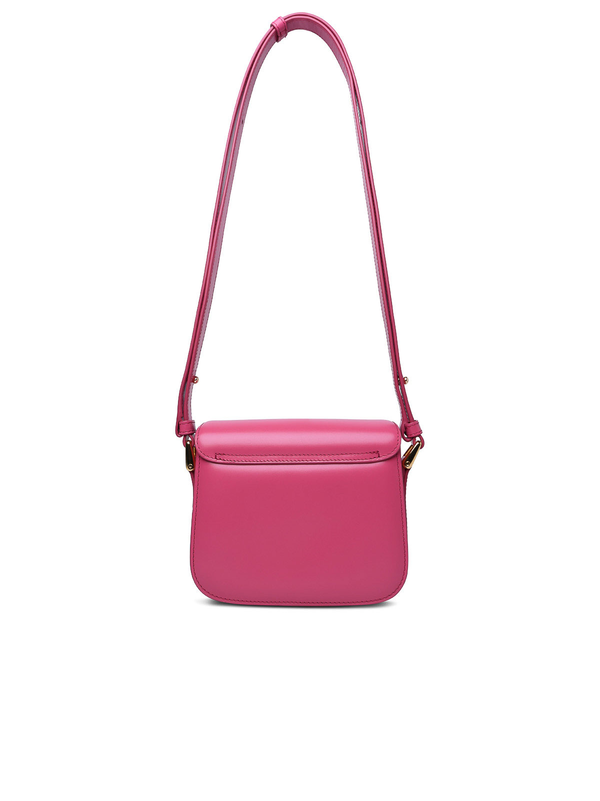 Shop Apc Grace Mini Crossbody Bag In Fuchsia Leather