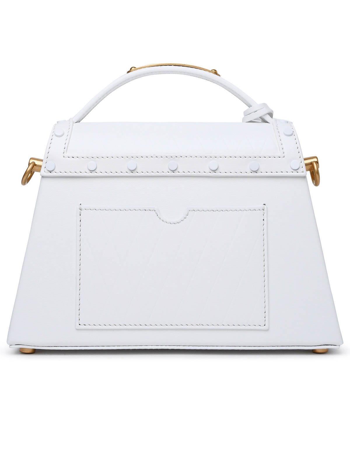 Shop Balmain Borsa B-buzz Dynasty Bag In White