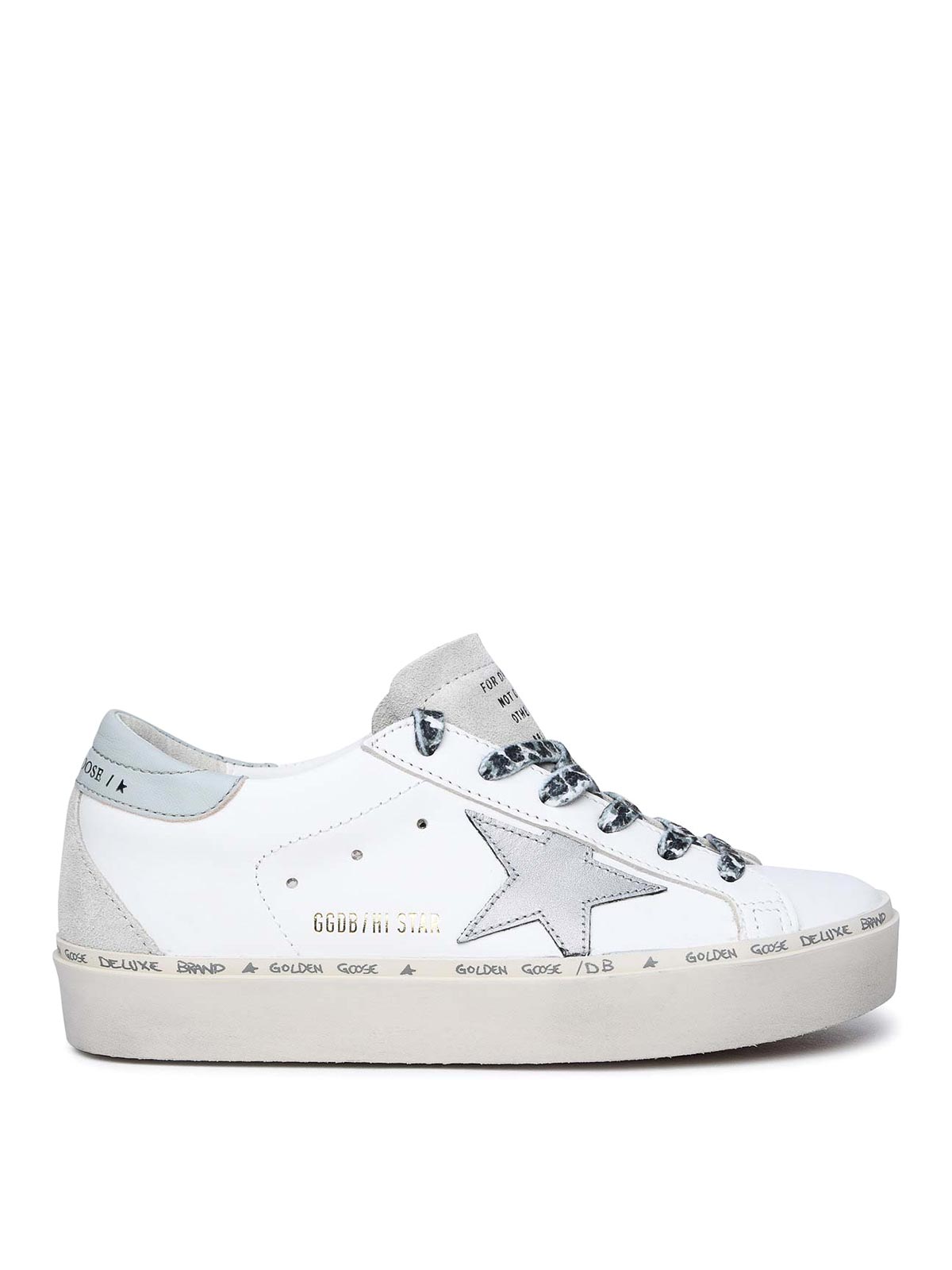 Shop Golden Goose Hi Star Sneakers In White
