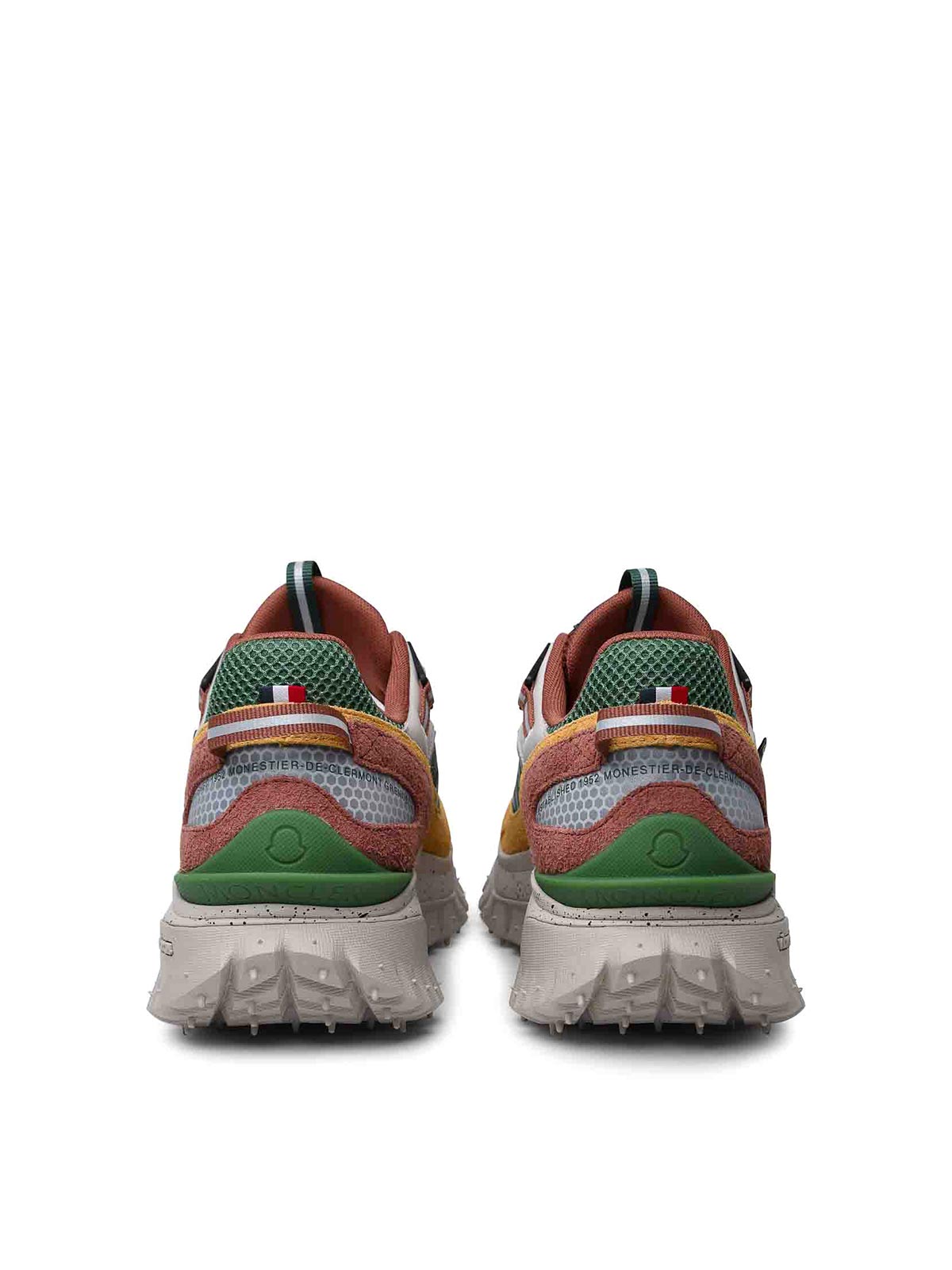 Shop Moncler Multicolor Leather Blend Sneakers In Multicolour