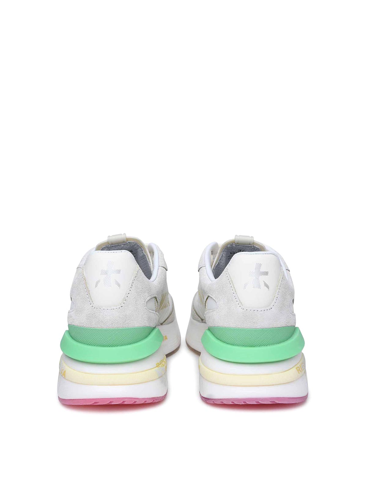 Shop Premiata Sneaker Moerund Verde In White