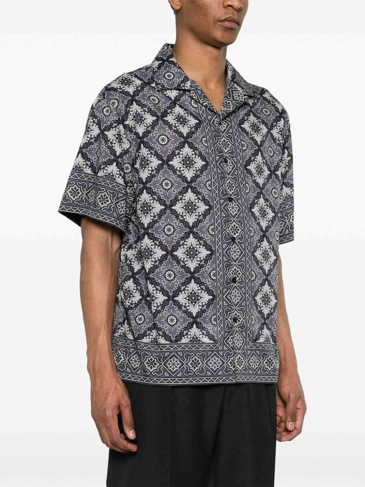 Shop Etro Shirt With Print In Azul