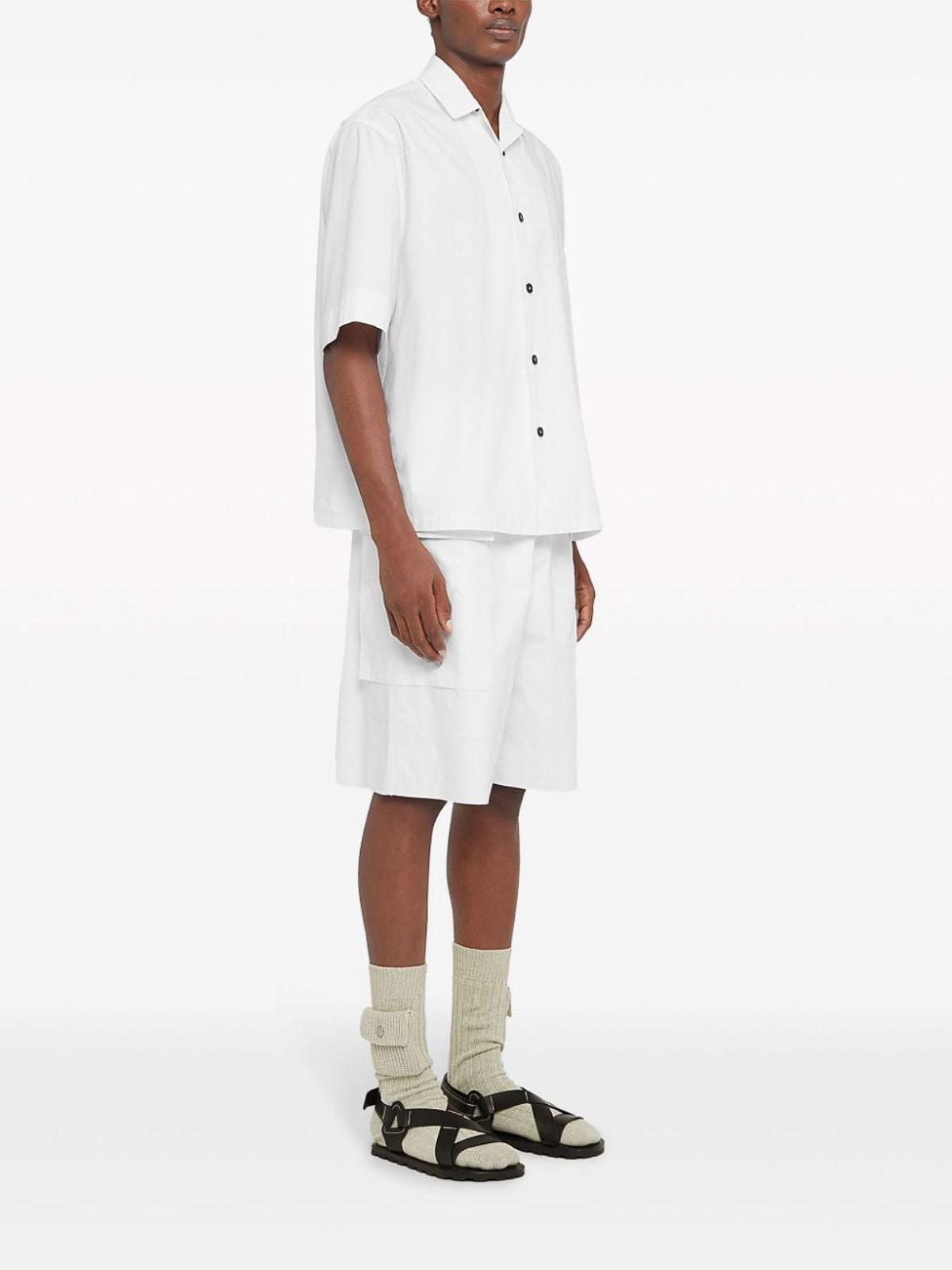 Shop Jil Sander Shirt With Logo In Blanco