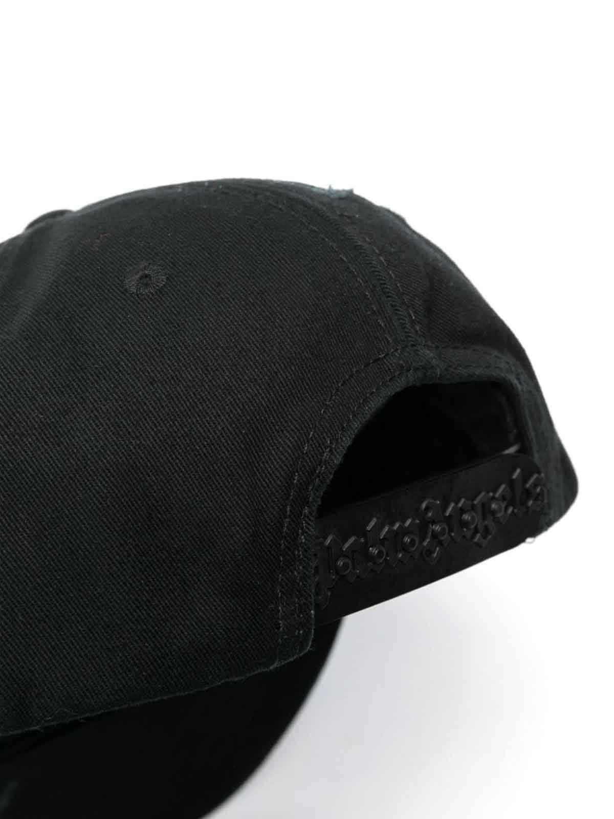 Shop Palm Angels Hat With Logo In Negro