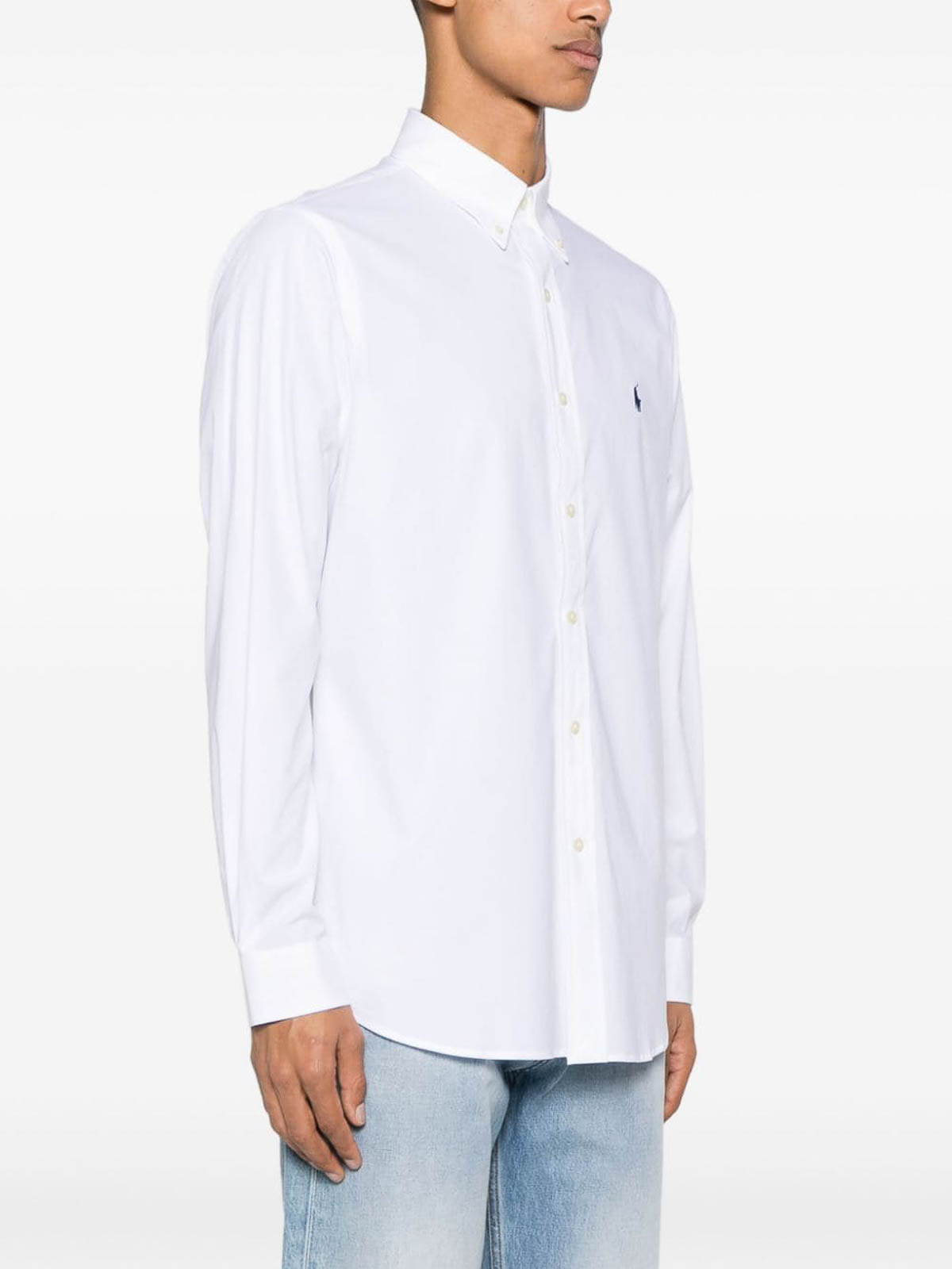 Shop Polo Ralph Lauren Shirt With Logo In Blanco