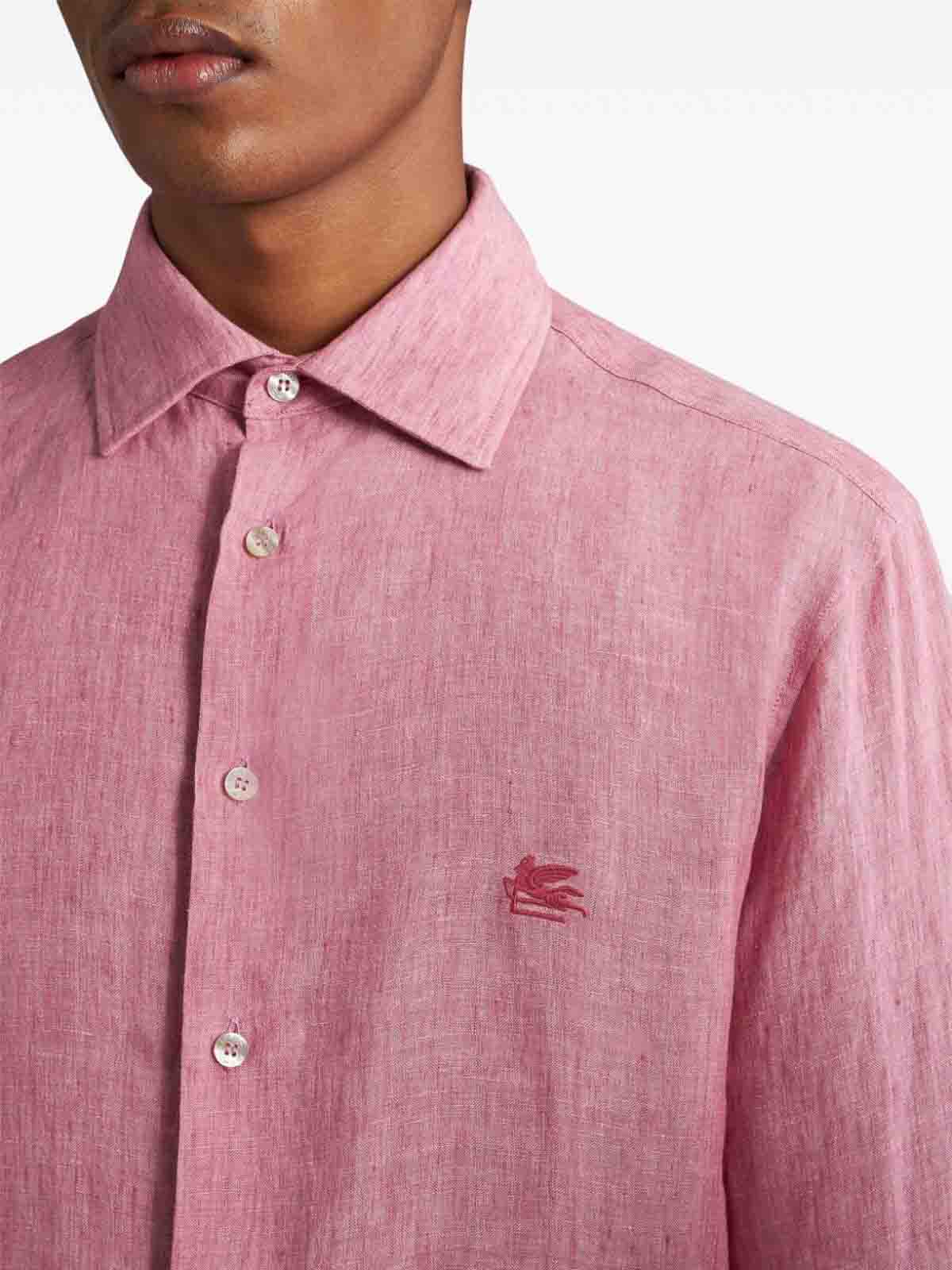 Shop Etro Shirt With Print In Rosado