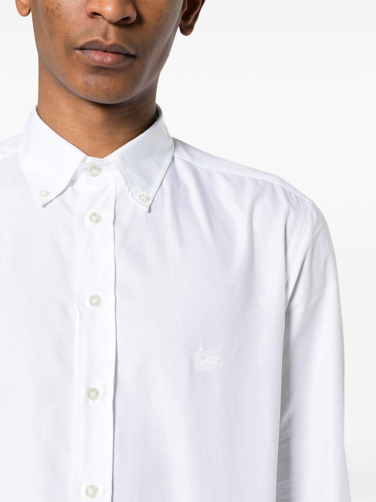 Shop Etro White Shirt In Blanco