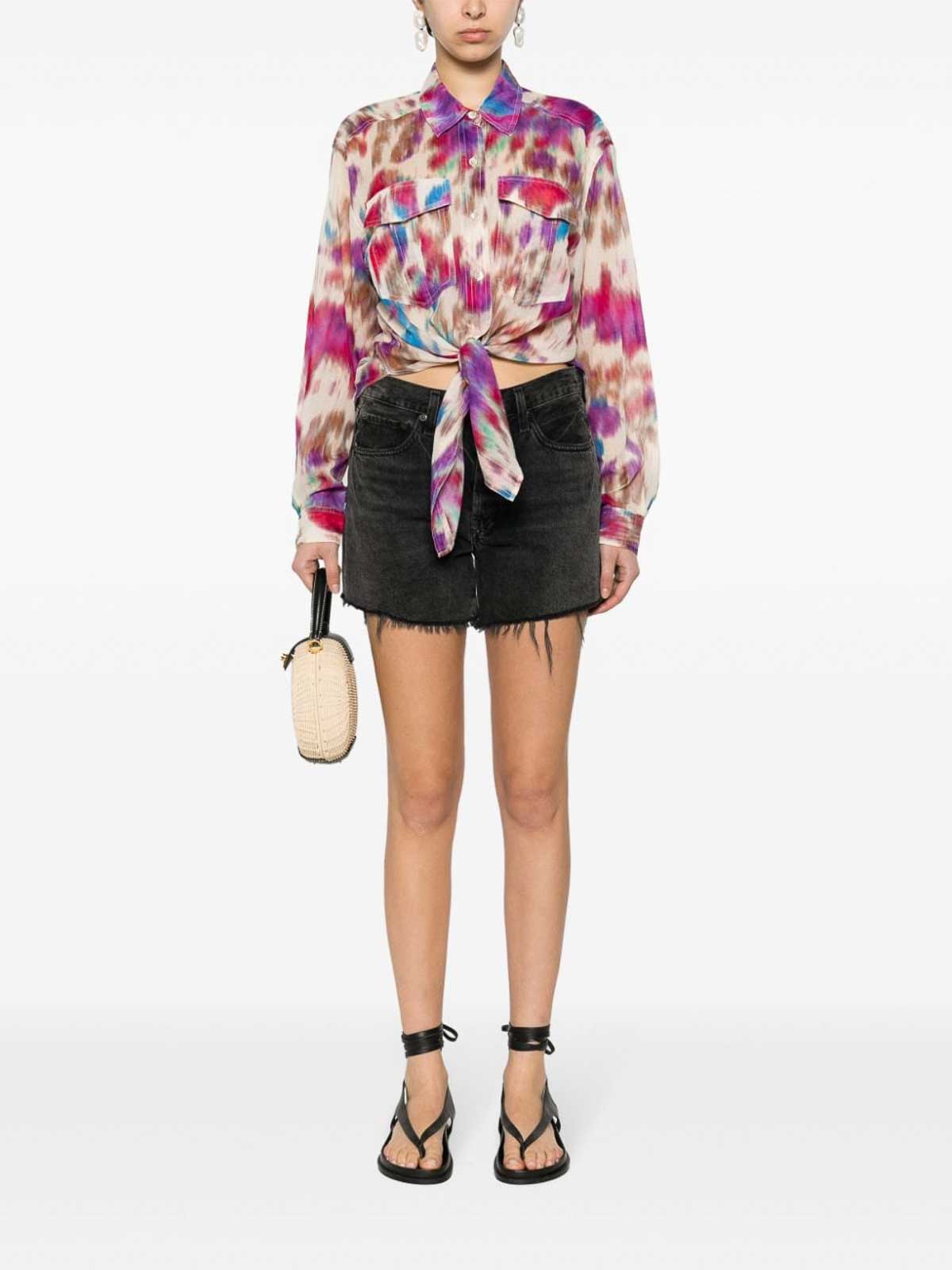 Shop Isabel Marant Multicolored Shirt In Beis