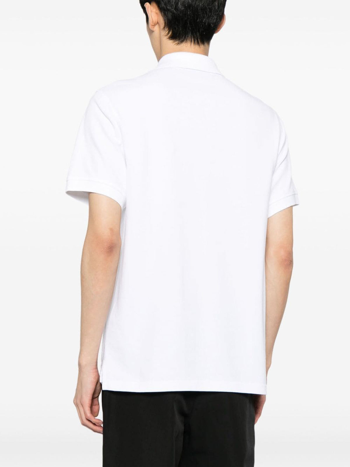 Shop Belstaff Polo Shirt With Logo In Blanco