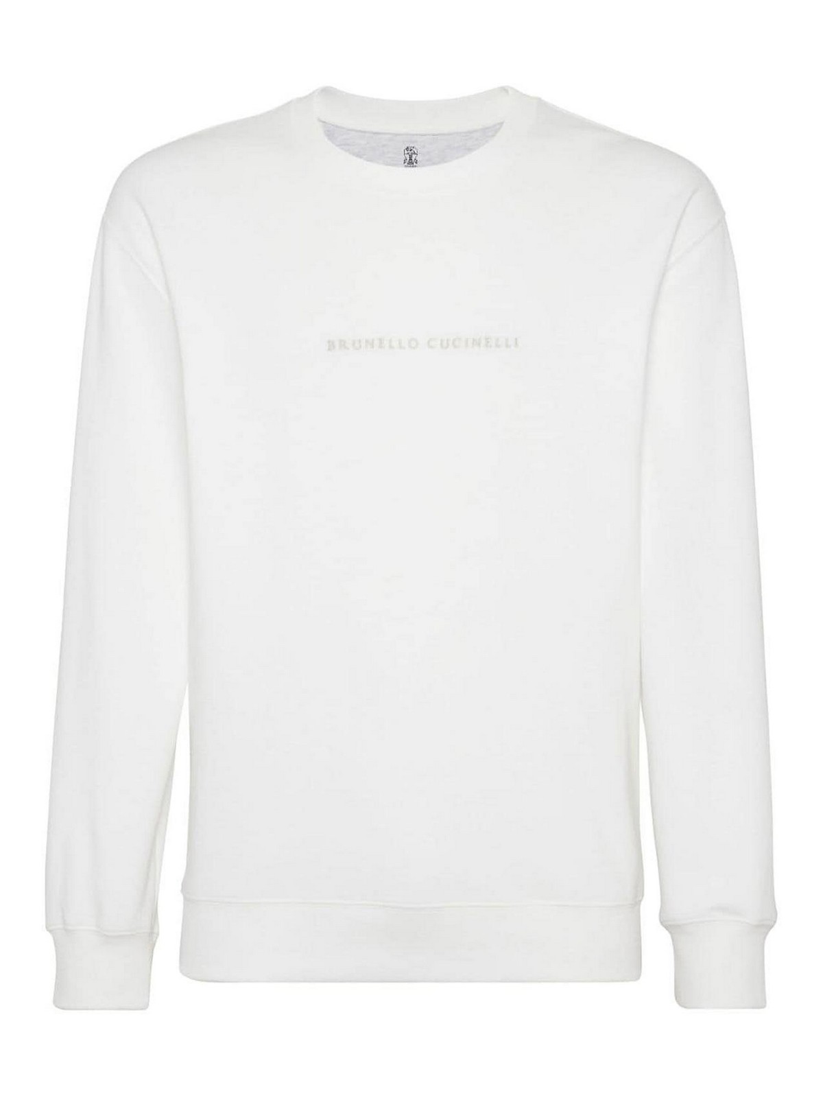 Shop Brunello Cucinelli Sweatshirt With Logo In Blanco