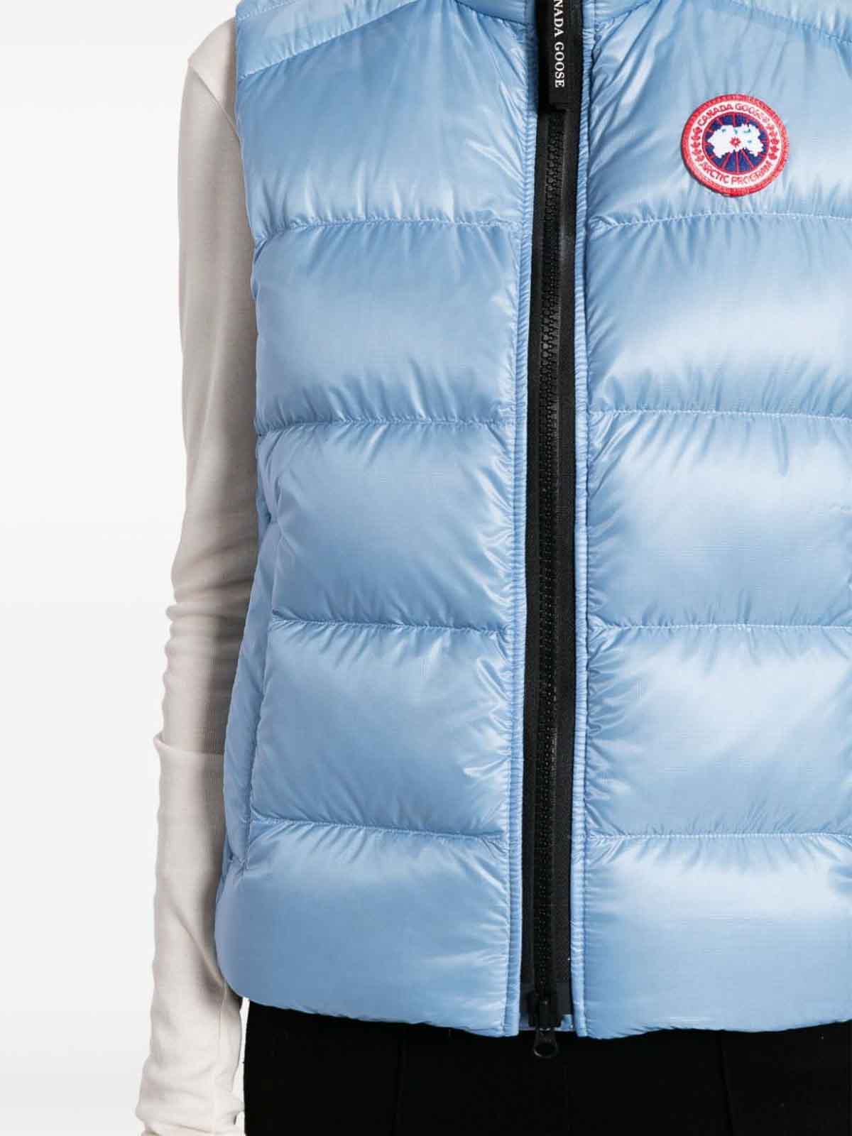 Shop Canada Goose Vest With Logo In Azul