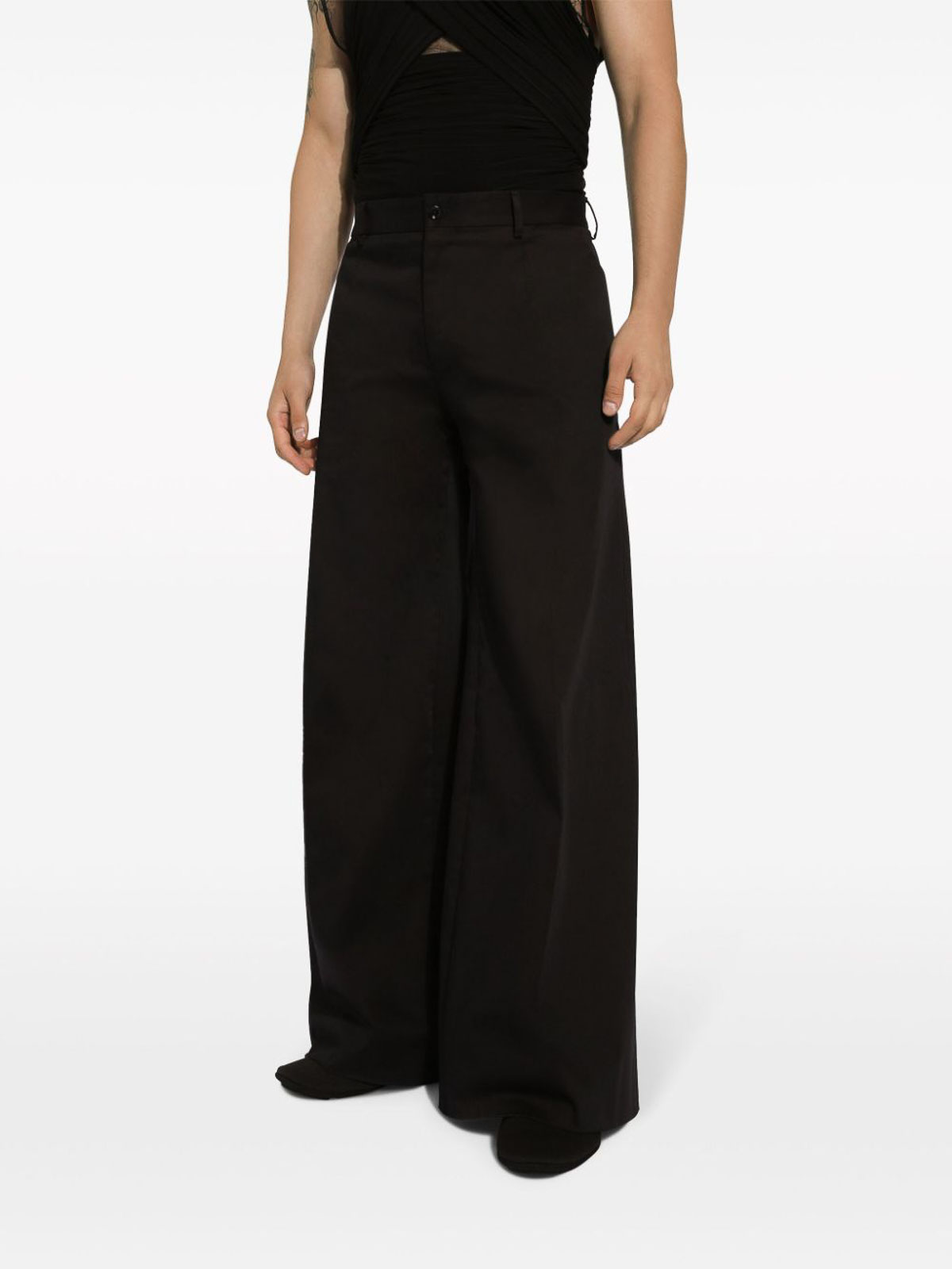 Shop Dolce & Gabbana Casual Trousers In Negro