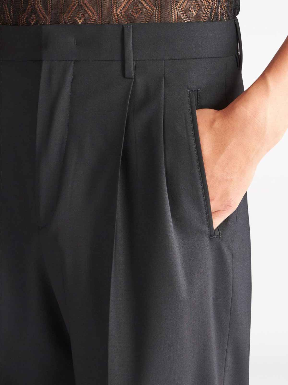 Shop Etro Elegant Black Trousers In Negro