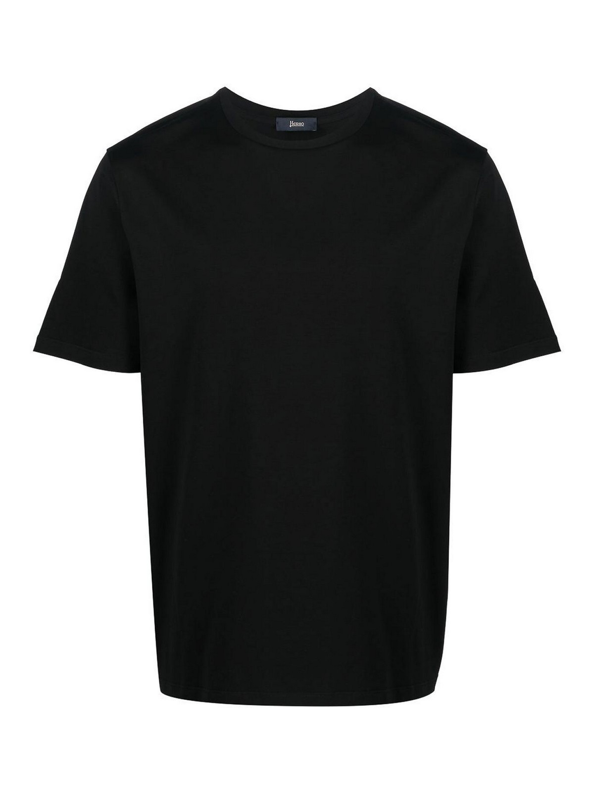 Shop Herno Black T-shirt In Negro