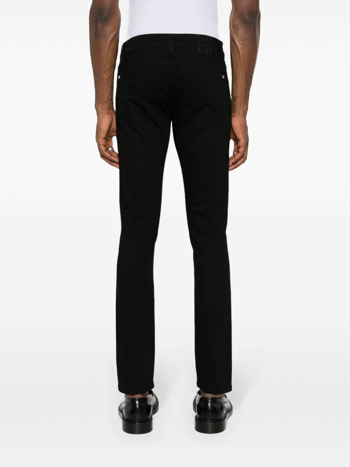 Shop John Richmond Black Denim Jeans In Negro