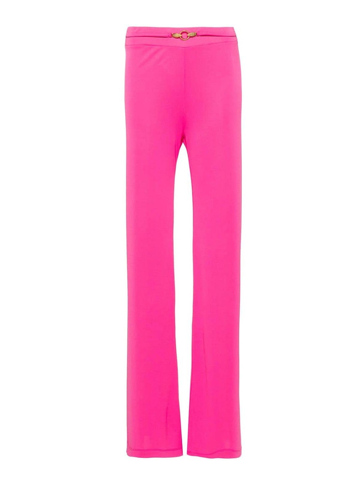 Just Cavalli Fuchsia Flared Trousers In Pink