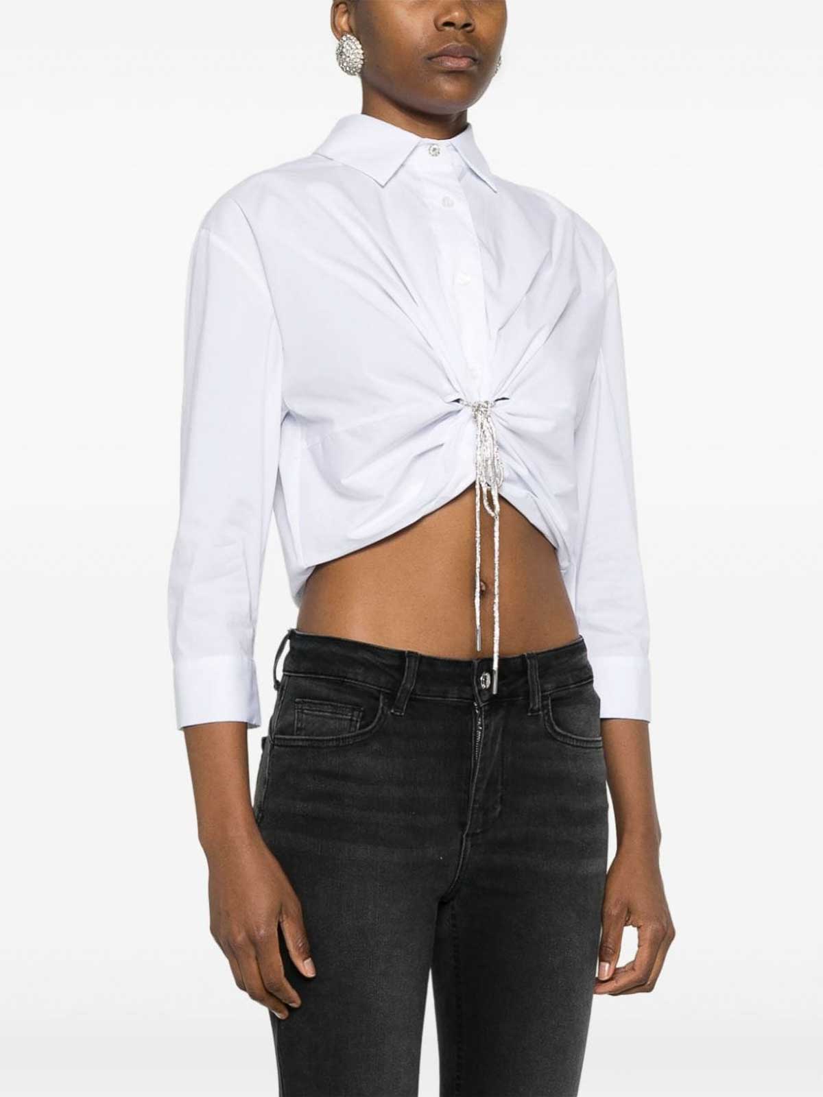 Shop Liu •jo Shirt Top In Blanco