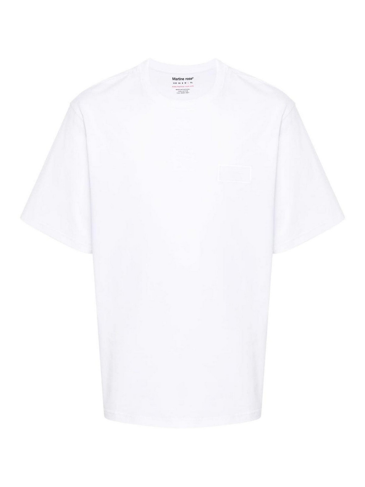 Shop Martine Rose White T-shirt In Blanco