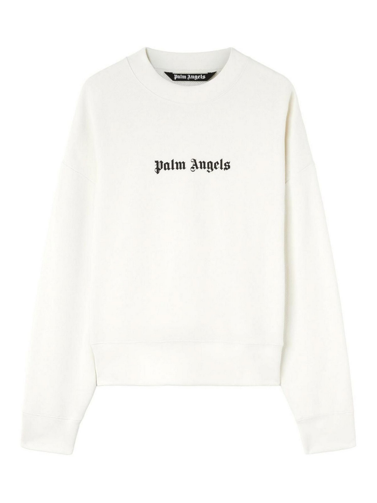 Shop Palm Angels Sweatshirt With Logo In Beige