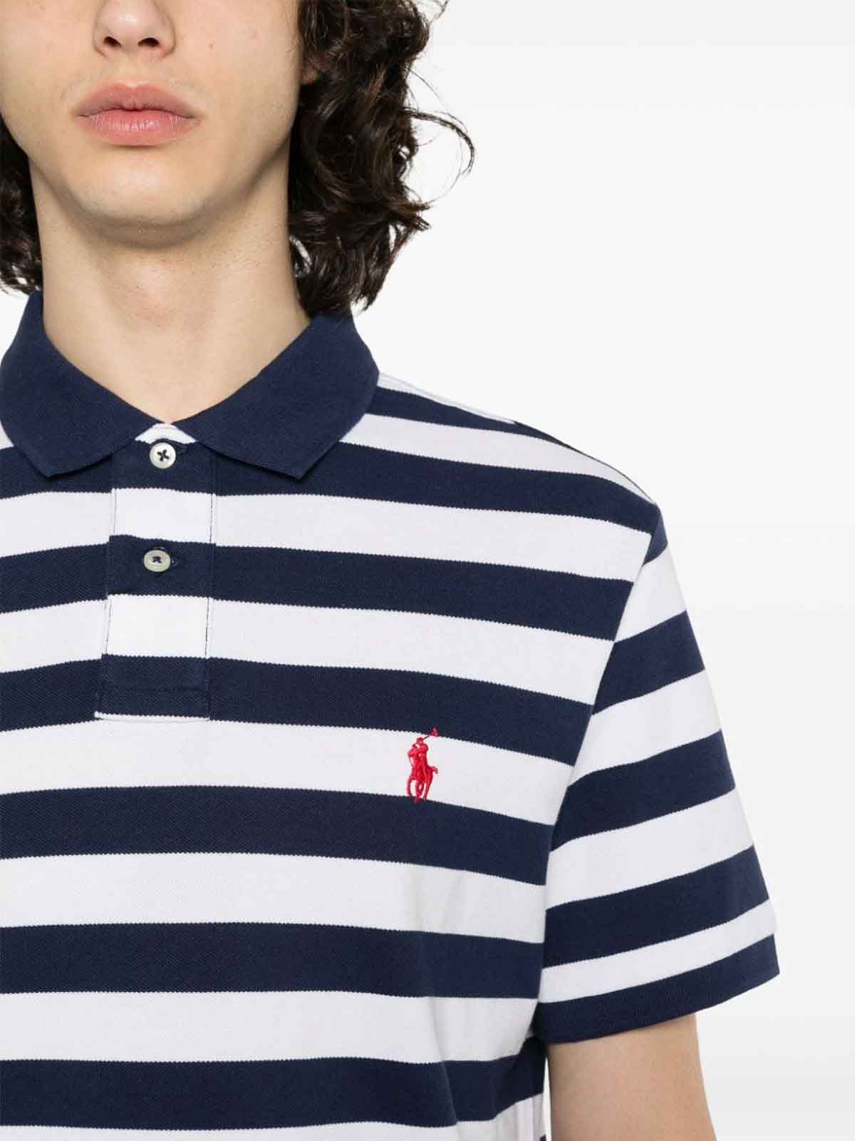 Polo Ralph Lauren Striped polo shirt - Blue - Men | 710934552001