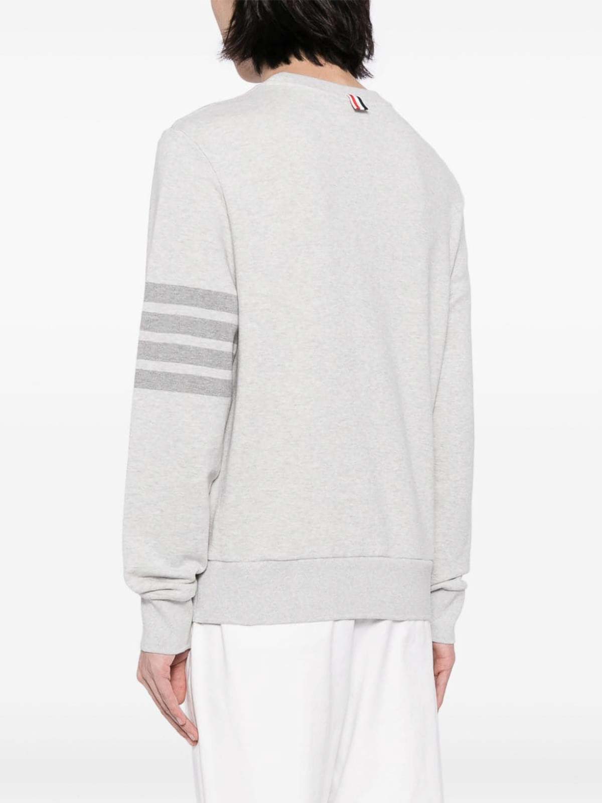 Shop Thom Browne Crewneck Sweatshirt In Grey