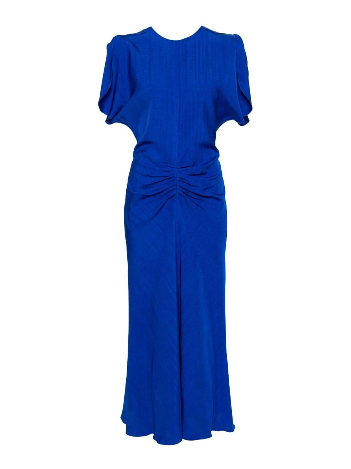 Victoria Beckham Dress With Curls In Blue