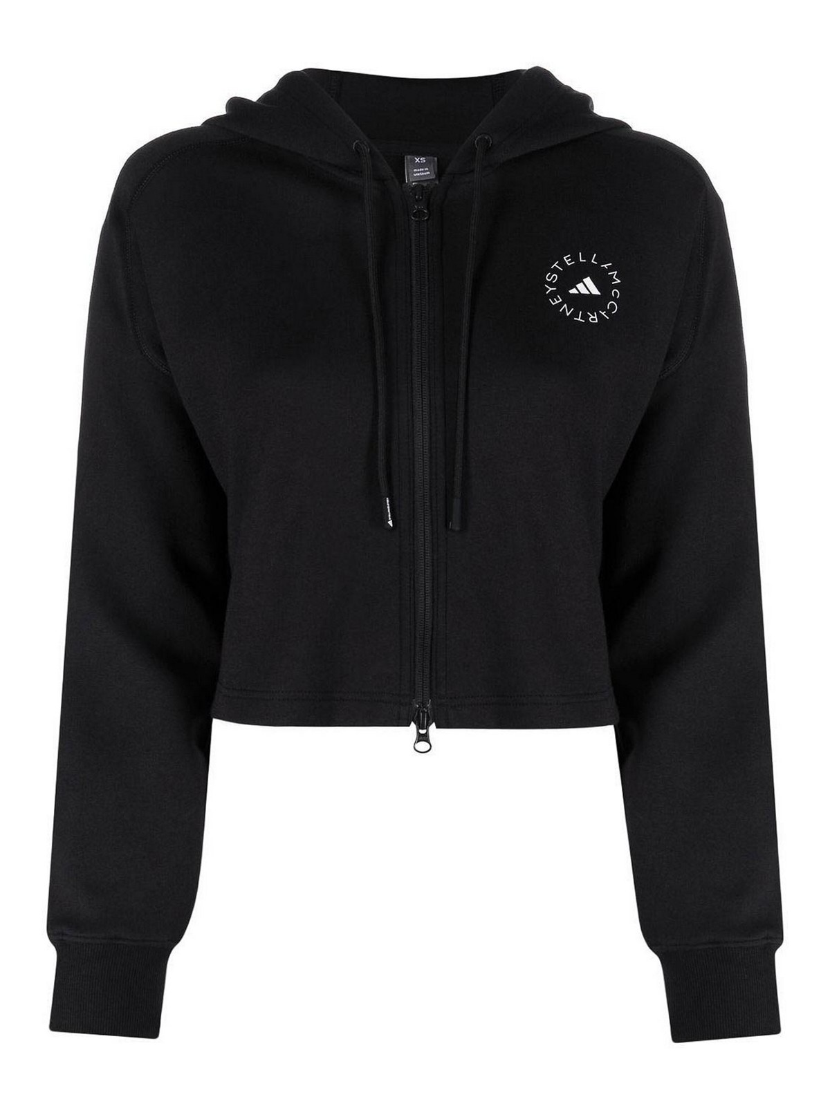 Adidas By Stella Mccartney Sweatshirt With Logo In Black