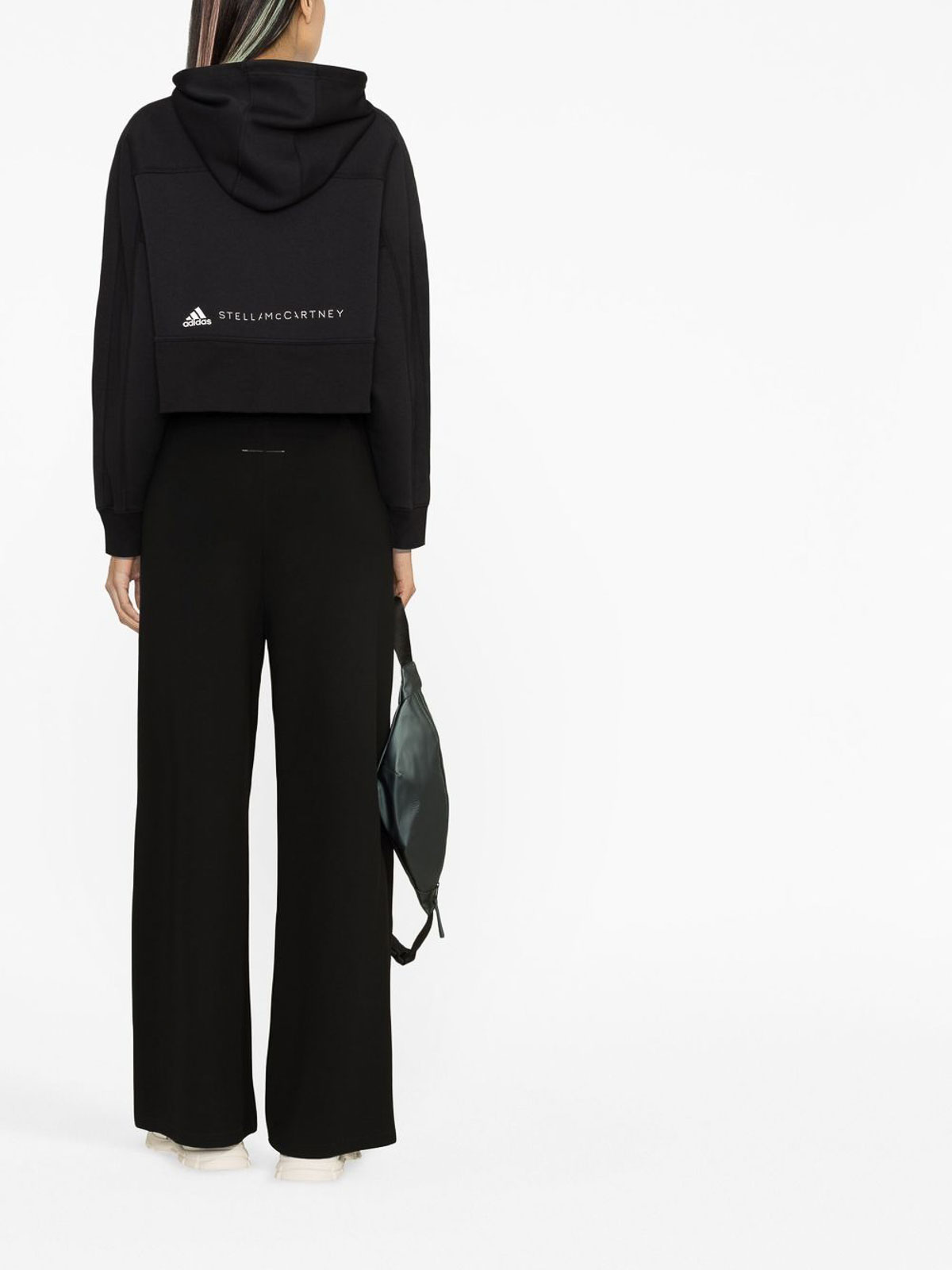 Shop Adidas By Stella Mccartney Sweatshirt With Logo In Black