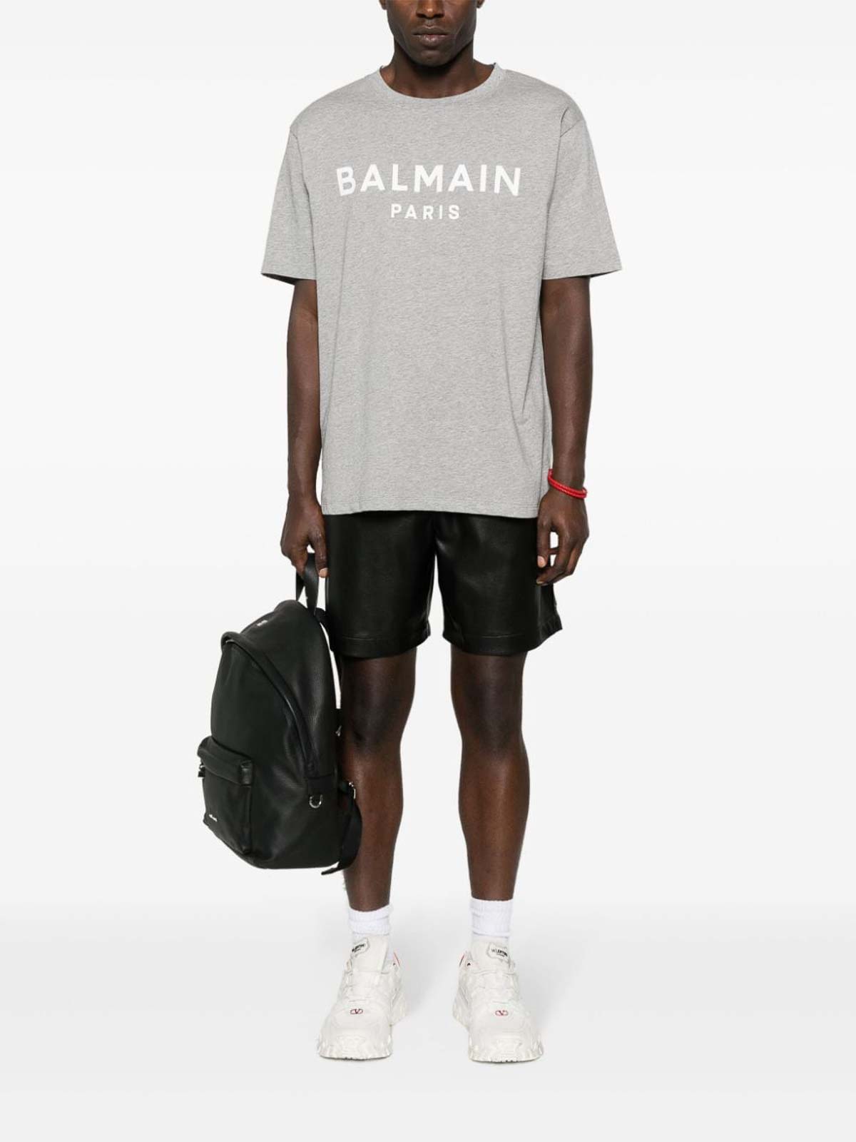 Shop Balmain Camiseta - Gris In Grey