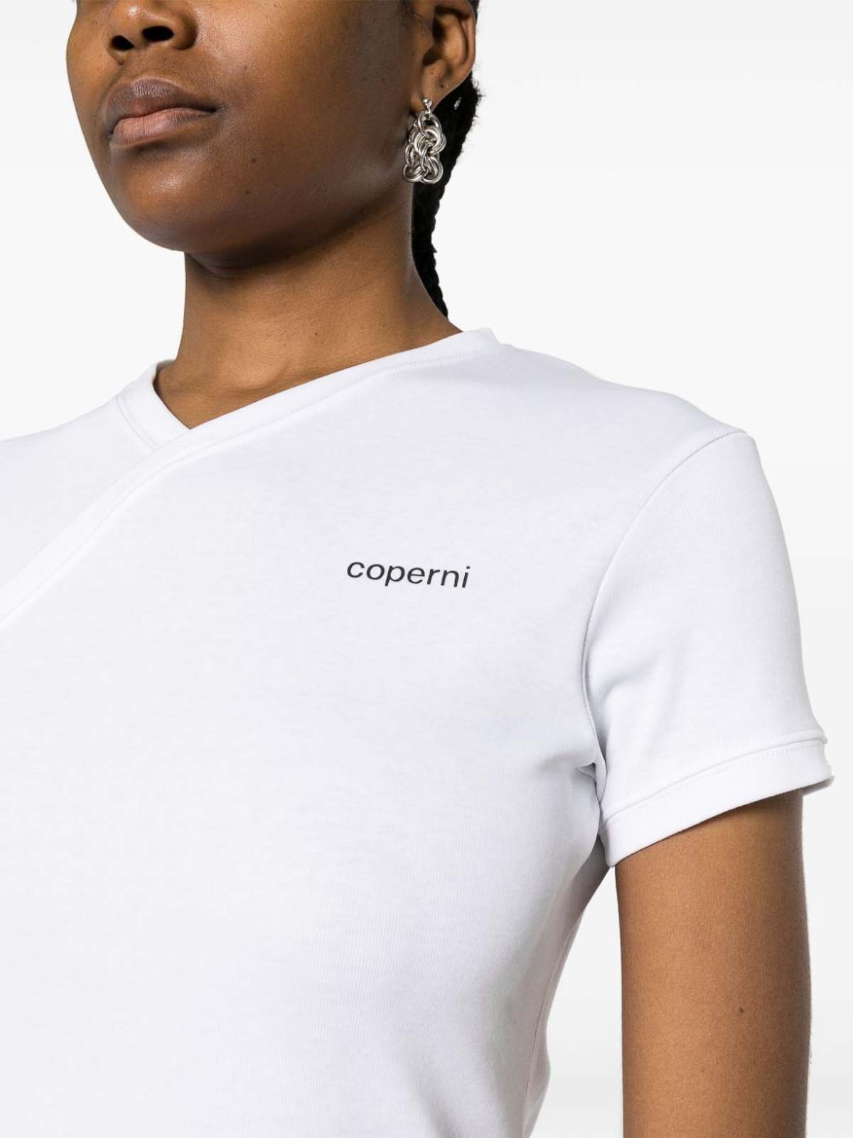 Tシャツ・カットソー COPERNI Women Tops COPJS07CRF5017 WHT WHITE WHNSU05BLUS24P15103PR_FR.jpg?v