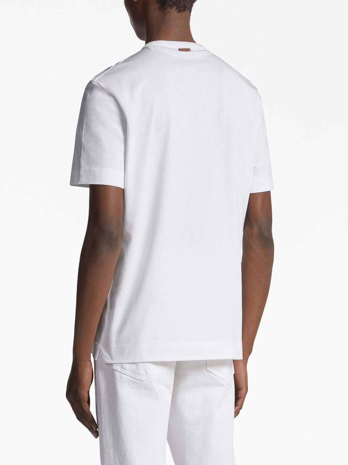 Shop Ermenegildo Zegna Camiseta - Blanco In White
