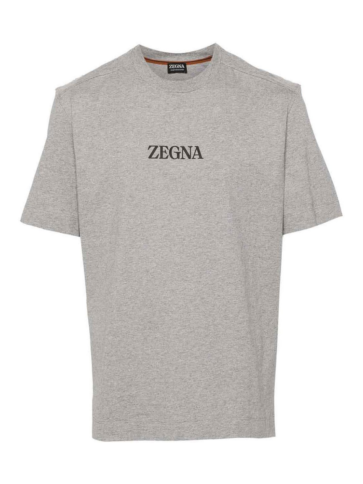 トップス Ermenegirdo Zegna Rayon Ganadine Shirts Ermenegildo Zegna T-shirt - Grey - Men|UD364A7D777K95001