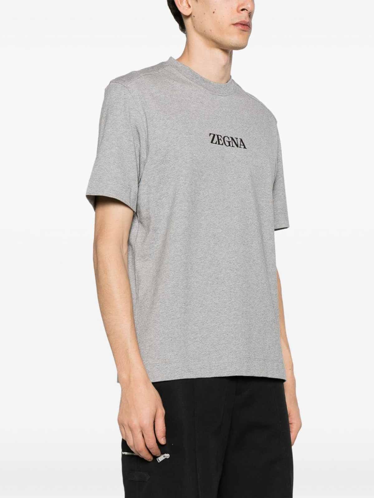 Ermenegildo Zegna T-shirt - Grey - Men|UD364A7D777K95001